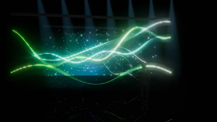 Layered mesh LED
